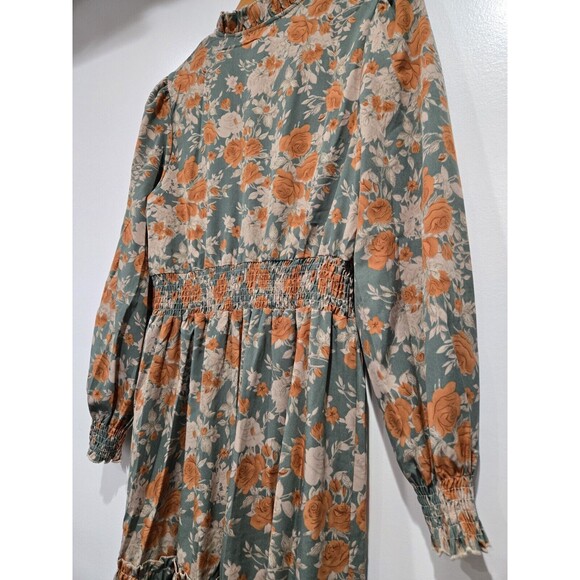 Cupshe Cottagecore Ditsy Floral Peasant‎ Long Sleeve Knee Length Dress M - Picture 9 of 9